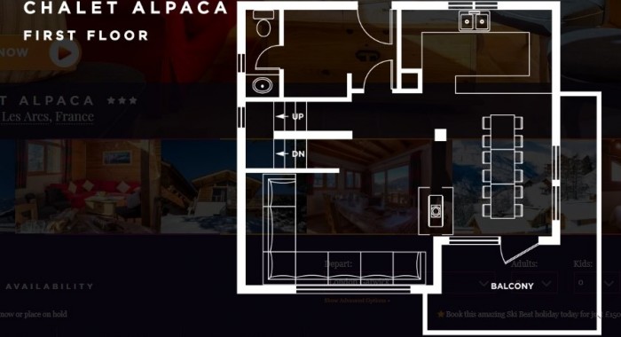 Chalet Alpaca, Les Arcs: Plan Peisey ski chalet, image 7